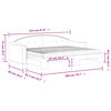 vidaXL Sofá cama nido con colchón tela gris taupe 80x200 cm