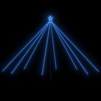vidaXL Luces de árbol de Navidad interior 576 LED azul 3,6 m