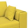 vidaXL Sof&aacute; con coj&iacute;n 3 pcs Amarillo Terciopelo