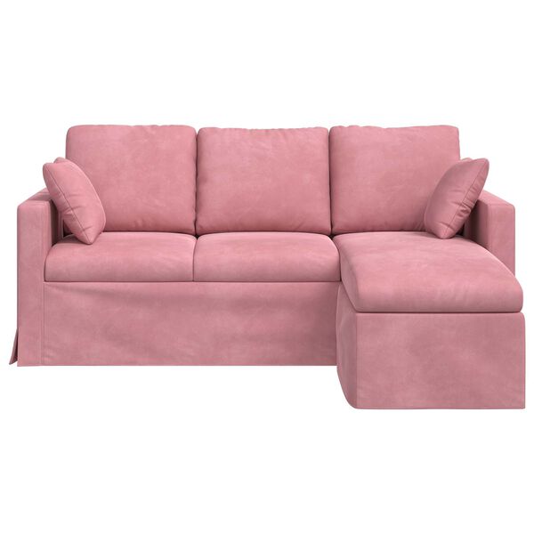 vidaXL Sof&aacute; Rosa Dimensiones generales: 178 x 134 x 80 cm (An x P x A)