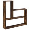 vidaXL Estante de pared Roble Ahumado 60 x 11 x 60 cm