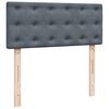 vidaXL Cama box spring con colch&oacute;n terciopelo gris oscuro 120x200 cm