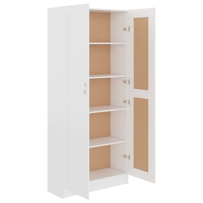 vidaXL Librería de madera de ingeniería blanco 82,5x30,5x185,5 cm