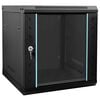 vidaXL Armario de red con almacenamiento Negro 53 x 60 x 60 cm Acero