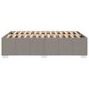 vidaXL Estructura de cama sin colch&oacute;n tela gris taupe 120x190 cm