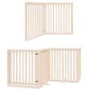 vidaXL Puerta para perros plegable 6 paneles madera de álamo 480 cm