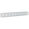 vidaXL Cesta gaviones con cubierta hierro galvanizado 900x100x100 cm