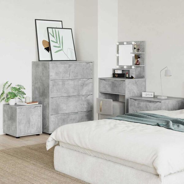 vidaXL Gabinete de Baño Gris Concreto 40,5 x 40 x 44 cm
