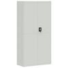 vidaXL Armario archivador de acero gris claro 90x40x180 cm