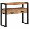 vidaXL Mesa Consola Marr&oacute;n 90 x 33 x 75 cm Madera de Acacia S&oacute;lida