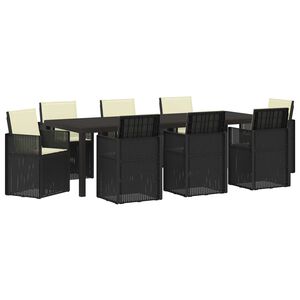 vidaXL Conjunto de Comedor de Jard&iacute;n 9 uds. Antracita y Crema PP