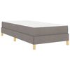 vidaXL Cama tipo Box Spring con colch&oacute;n Taup&eacute; 100 x 200 cm tela