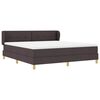 vidaXL Cama tipo Box Spring Marr&oacute;n Oscuro 180 x 200 cm tela