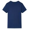 Camiseta infantil de manga corta azul oscuro 116