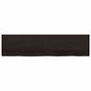 vidaXL Tablero mesa madera roble tratada marrón oscuro 200x50x(2-6) cm