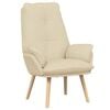 vidaXL sill&oacute;n Crema 69 x 74 x 93 cm Tela y contrachapado