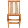 vidaXL Set de bistró 3 pzas madera maciza de teca con cojines grises
