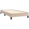 vidaXL Estructura cama sin colchón cuero sintético capuchino 90x190 cm