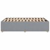 vidaXL Estructura de cama sin colch&oacute;n tela gris claro 120x200 cm