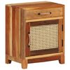 vidaXL Mesita de noche de madera maciza reciclada 40x30x50 cm