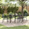 vidaXL Conjunto de Comedor de Jard&iacute;n 5 pcs Antracita