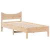 vidaXL Estructura de cama sin colch&oacute;n madera maciza de pino 90x190 cm