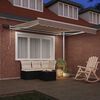vidaXL Toldo Retr&aacute;ctil Manual Beige 350 x 250 cm Tela y acero