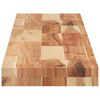 vidaXL Estante flotante madera acacia maciza acabado aceite 120x20x4cm