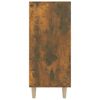 vidaXL Aparador de madera de ingeniería roble ahumado 90x34x80 cm