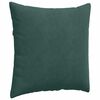 vidaXL Cojines de sof&aacute; 2 pcs Verde oscuro 60 x 60 cm Tela de pana