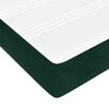 vidaXL Cama box spring con colch&oacute;n terciopelo verde oscuro 160x200 cm