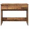 vidaXL Mesa Cosm&eacute;tica con caj&oacute;n Madera vieja 100 x 45 x 76 cm