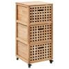 vidaXL Mueble de ba&ntilde;o madera maciza de nogal 41x41x91 cm