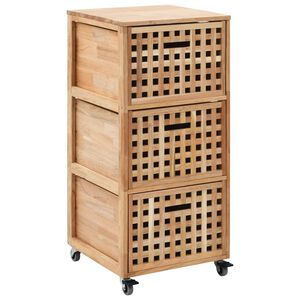 vidaXL Mueble de ba&ntilde;o madera maciza de nogal 41x41x91 cm