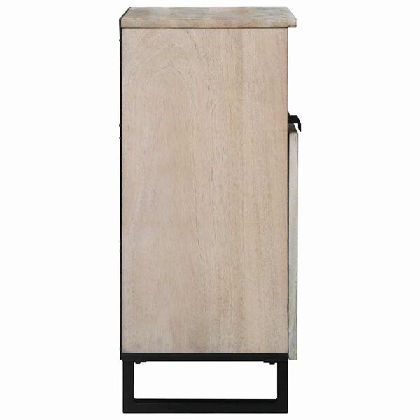 vidaXL Gabinetes y estantes de almacenamiento de medios Blanco y Negro