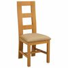 vidaXL Silla de comedor 2 uds. Madera de Roble S&oacute;lido Beige