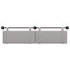 vidaXL Cabecera Colgante Liso Gris Nube 210 x 55 x 5 cm tela