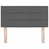 vidaXL Cabecero con cabecera Gris oscuro 90 cm Cuero sint&eacute;tico