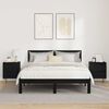 vidaXL Mueble de cama Roble Negro 40 x 35 x 50 cm Madera contrachapada
