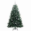 vidaXL &Aacute;rbol de Navidad artificial con bisagras 300 LED y bolas 240 cm