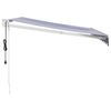 vidaXL Toldo retráctil automático azul y blanco 3,5x2,5 m