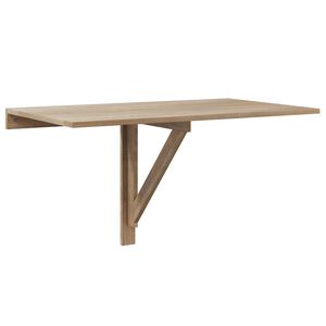vidaXL Mesa plegable de pared color roble 100x60 cm