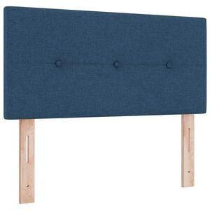 vidaXL Cabecero LED con tiras LED con cabecera Manual Azul 80 cm tela