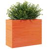vidaXL Jardinera madera maciza de pino marr&oacute;n cera 90x40x68,5 cm