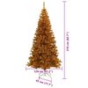 vidaXL &Aacute;rbol de Navidad con 300 LED con soporte Dorado 210 cm PET