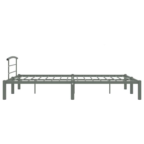 vidaXL Estructura de cama sin colchón metal gris 120x200 cm