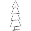 vidaXL &Aacute;rbol de Navidad para decoraci&oacute;n metal negro 90 cm