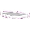 vidaXL Estructura de cama madera maciza de pino 100x200 cm