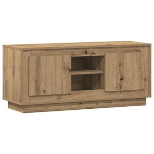 vidaXL Gabinete de TV Roble artesanal 102 x 35 x 45 cm