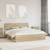 vidaXL Estructura de cama Sonoma 180 x 200 cm Madera de pino macizo